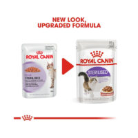 پوچ گربه عقیم شده رویال کنین در سس گوشت Royal Canin Pouch Sterilised in Gravy وزن 85 گرم