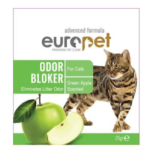 خوشبوکننده خاک گربه یوروپت با رایحه سیب سبز Europet Cat Litter Deodorizer Green Apple Scented وزن 25 گرم