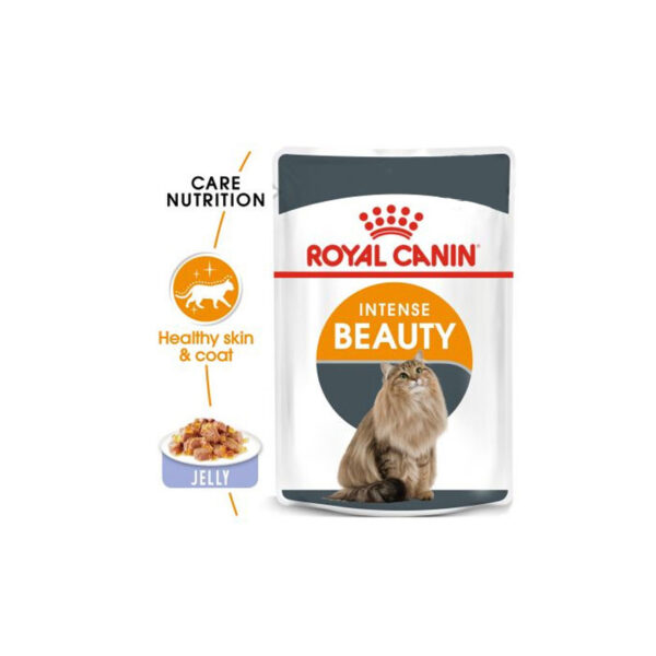 پوچ گربه رویال کنین Royal Canin Intense Beauty Gele وزن ۸۵ گرم