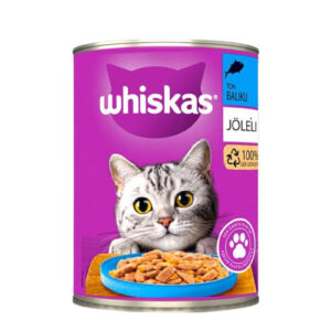 کنسرو غذای گربه ویسکاس با طعم ماهی تن Whiskas Tuna In Jelly وزن 400 گرم