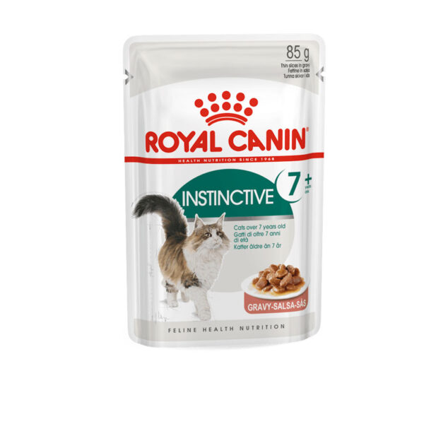 پوچ گربه مسن رویال کنین Royal Canin Instinctive 7+ In Gravy وزن 85 گرم