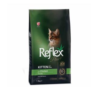 غذای خشک بچه گربه با طعم مرغ رفلکس پلاس Reflex Plus Kitten Chicken وزن ۵۰۰ گرم - زیپ کیپ